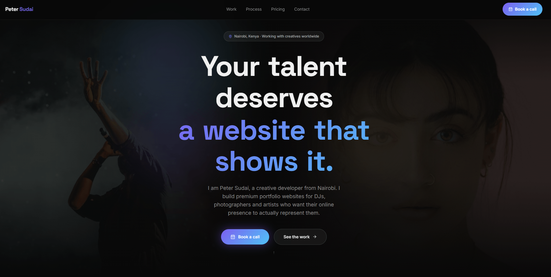Creative Portfolio Platform — Platform home