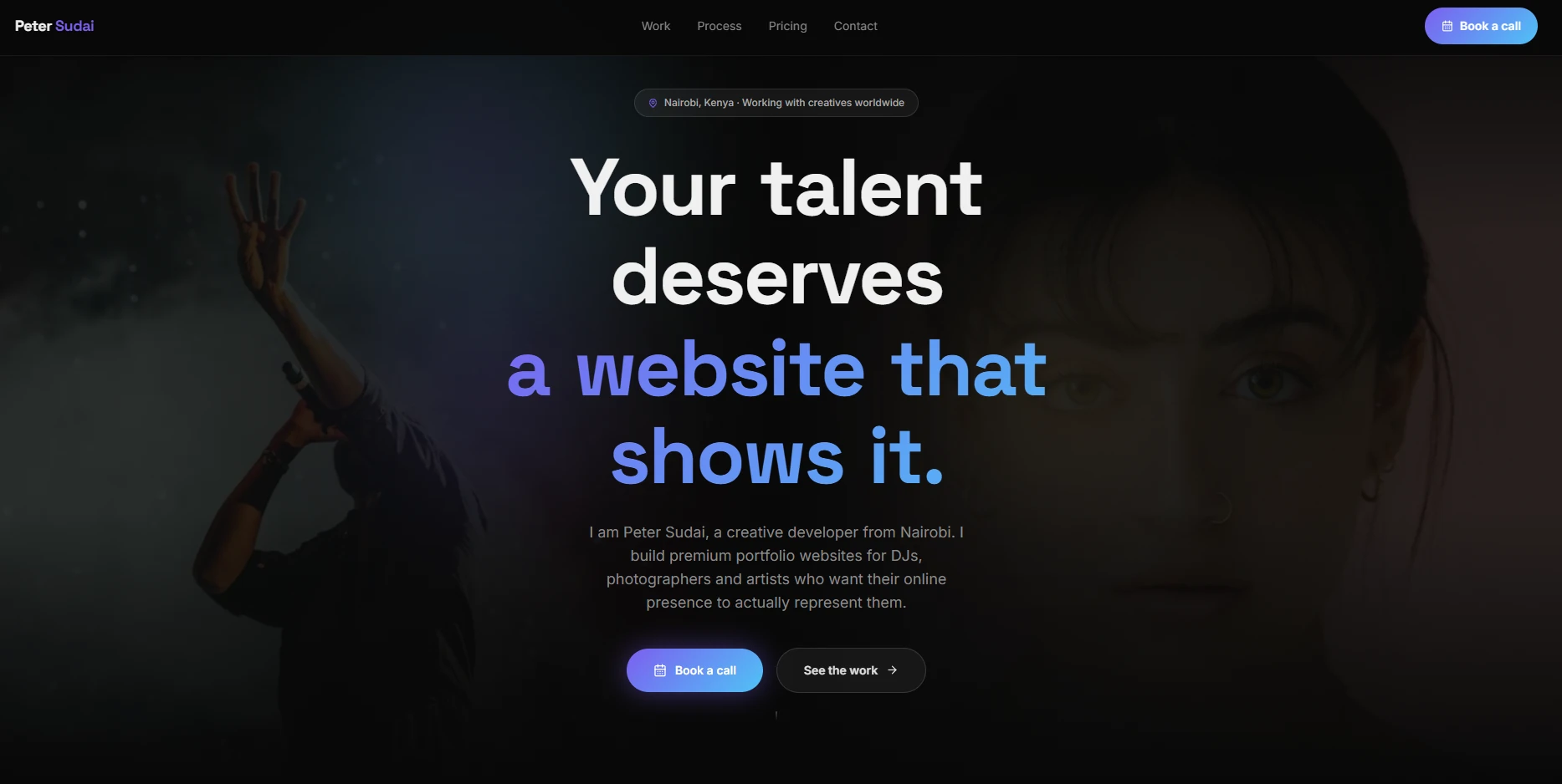 Creative Folio · Platform home